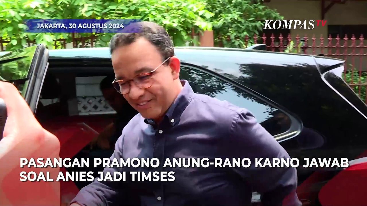 Pramono-Rano soal Peluang Anies Bantu Jadi Timses di Pilkada Jakarta