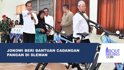 PRESIDEN JOKOWI SERAHKAN BANTUAN CADANGAN PANGAN DI SLEMAN