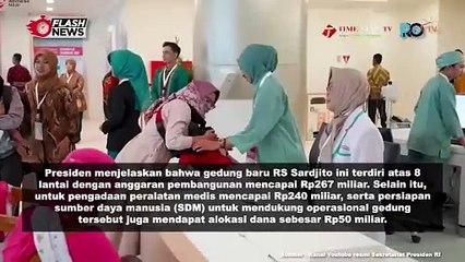 PRESIDEN JOKOWI RESMIKAN GEDUNG PELAYANAN KESEHATAN IBU DAN ANAK RS SARDJITO YOGYAKARTA