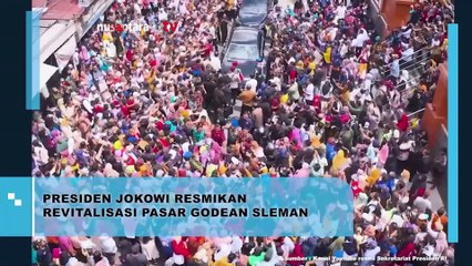 Presiden Jokowi Resmikan Revitalisasi Pasar Godean di Sleman