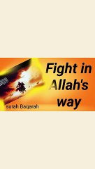 Fight in Allah's way