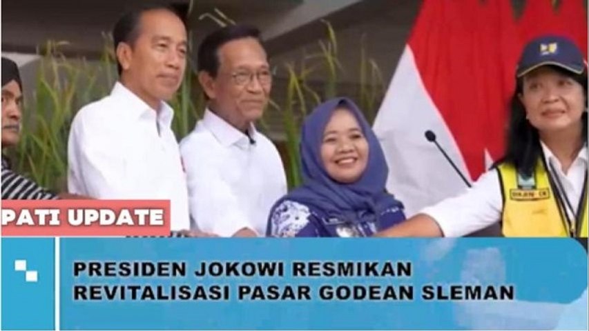 Telan Anggaran 89 M, Presiden Jokowi Meresmikan Pasar Godean Sleman yang Direvitalisasi