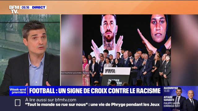 La Fifa introduit un signe de croix pour les joueurs et joueuses victimes de racisme