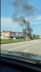 Bölgemizde Seyir Halindeki Araç Küllerine Döndü!