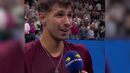 Alexei Popyrin reacts to shock US Open win against ‘greatest of all time’ Novak Djokovic