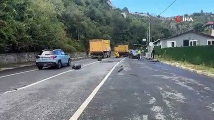 İstanbul'da yol çöktü; faciadan dönüldü