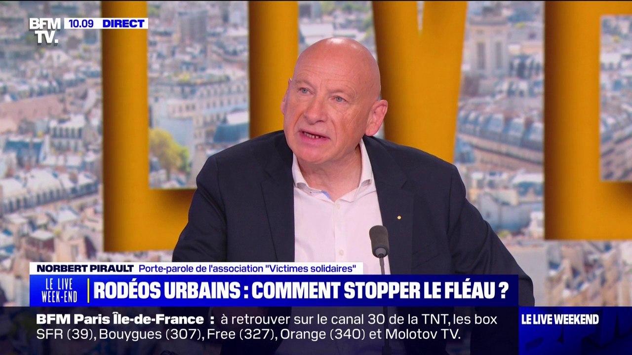 Rodéos urbains: "Il faut des réponses fermes", estime Norbert Pirault, porte-parole de l'association "Victimes solidaires"