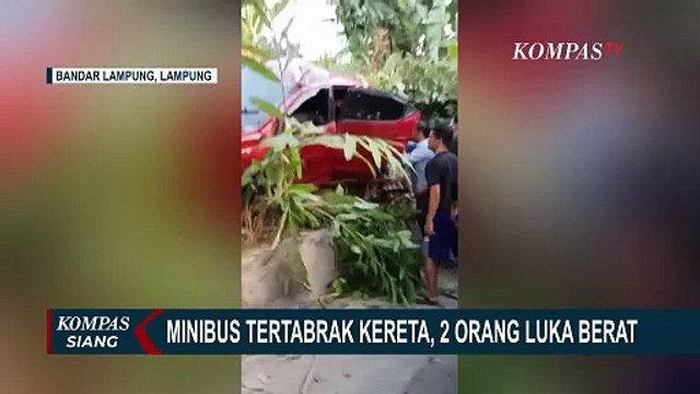 Lawan Rambu dan Terobos Palang Pintu, Mobil di Lampung Tertabrak Kereta hingga Terpental