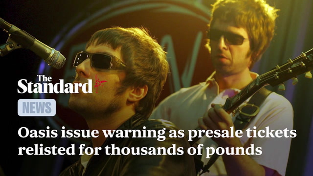 Oasis issue warning as presale tickets relisted for thousands of pounds