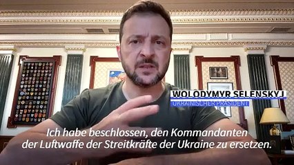 Selenskyj setzt nach F-16-Absturz Chef der Luftwaffe ab
