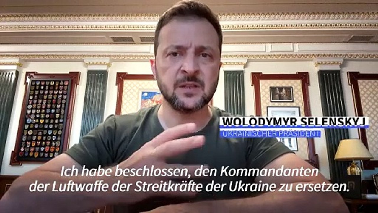 Selenskyj setzt nach F-16-Absturz Chef der Luftwaffe ab