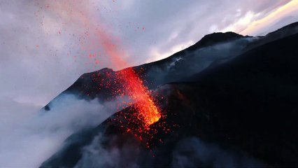 Stromboli Volcano Lava