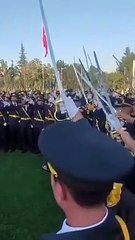 Teğmenlerin mezuniyetinde ''Mustafa Kemal'in askerleriyiz'' sloganı