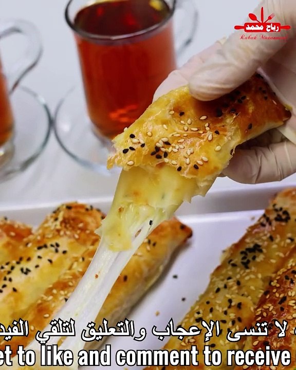 أشهى الفطائر في 15 دقيقة بدون عجن أو تعب   فطائر الصباح بالجبنة بطريقة سهلة وسريعة والطعم لذيذ جداً