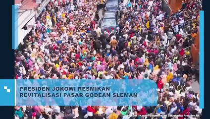 Presiden Jokowi Resmikan Revitalisasi Pasar Godean Sleman