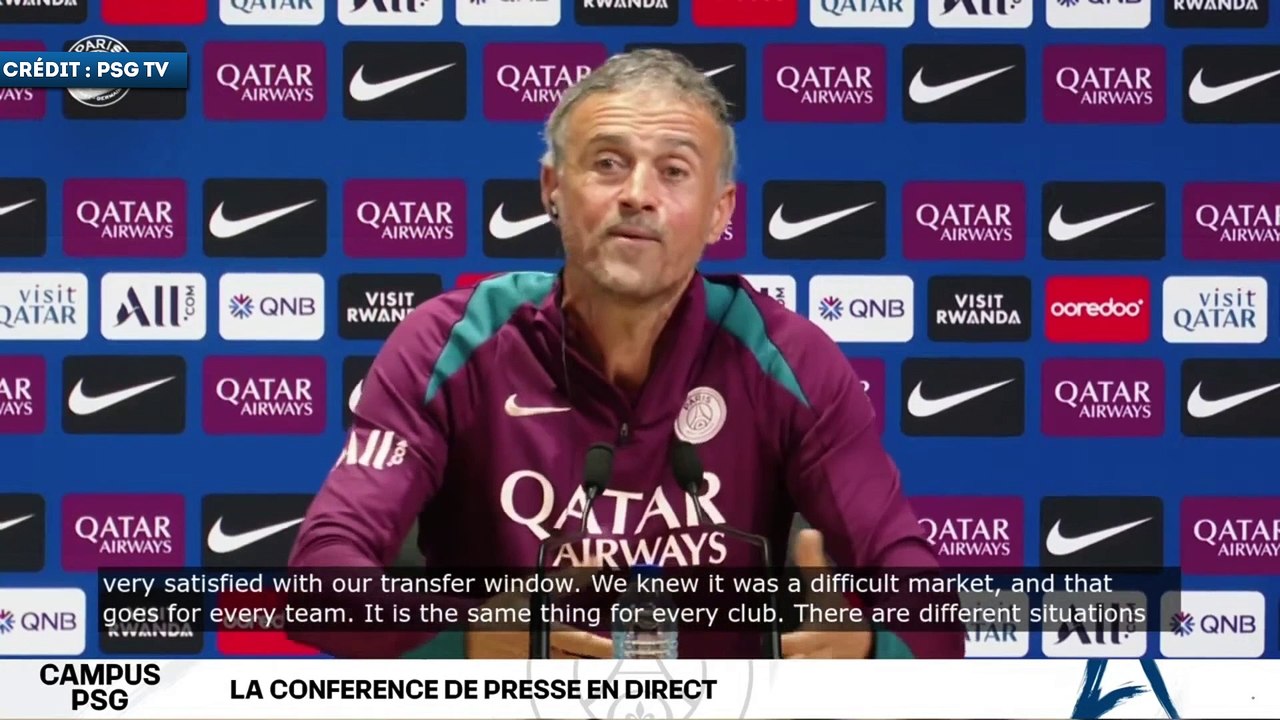 PSG : Luis Enrique fait le grand bilan du mercato estival
