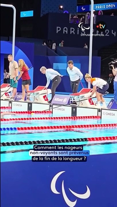 Paralympiques 2024 : voilà comment les nageurs aveugles font leur culbute en fin de bassin