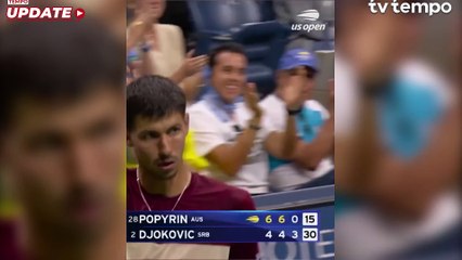 US Open 2024 Alexei Popyrin Kalahkan Novak Djokovic di Babak Ketiga