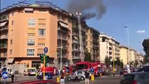 Firenze, incendio in Lungarno Colombo: attico in fiamme