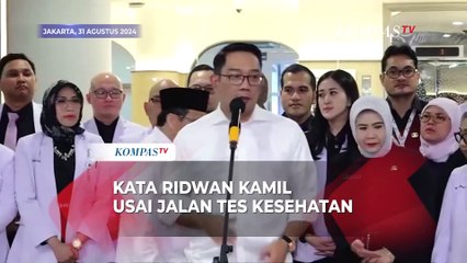 [FULL] Kata Ridwan Kamil Usai Jalani Tes Kesehatan di RSUD Tarakan