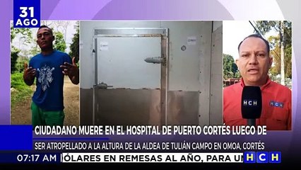 Hombre muere tras embestida de carro "fantasma" en Omoa