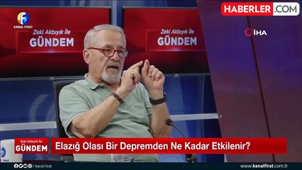 Deprem Uzmanı Prof. Dr. Naci Görür'den Uyarı: 'Tunceli'de Deprem Bekliyorum'