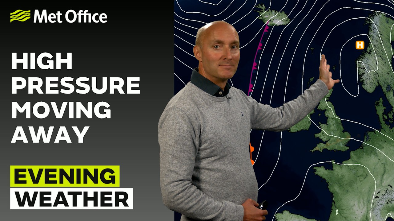 Met Office Evening Weather Forecast 31/08/24 – Cloudy for most and scattered showers