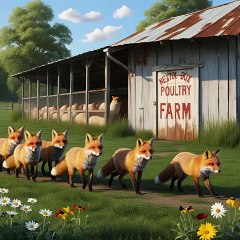 Clever fox foolish hen