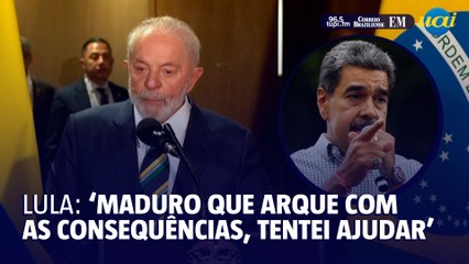 Lula diz que não reconhece vitória de Maduro
