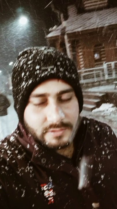 Snow Shower in Night