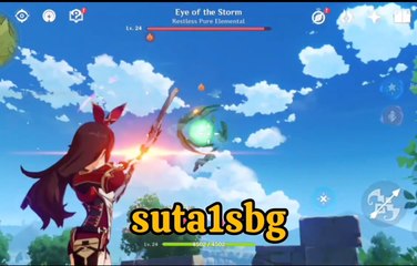 Genshin impact Amber Vs Eye of the storm