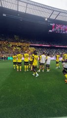 Borussia Dortmund taraftarından takıma destek