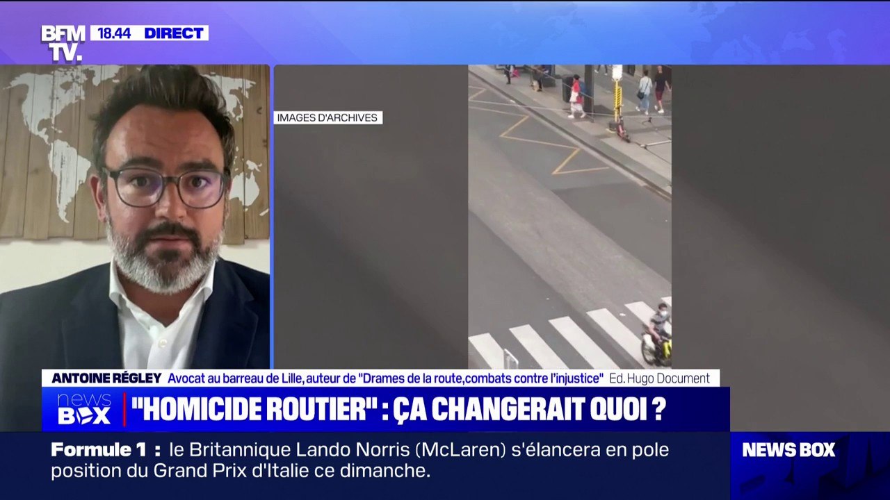 Homicide routier: "Cette loi trahit les espérances des victimes", fustige l'avocat Antoine Régley
