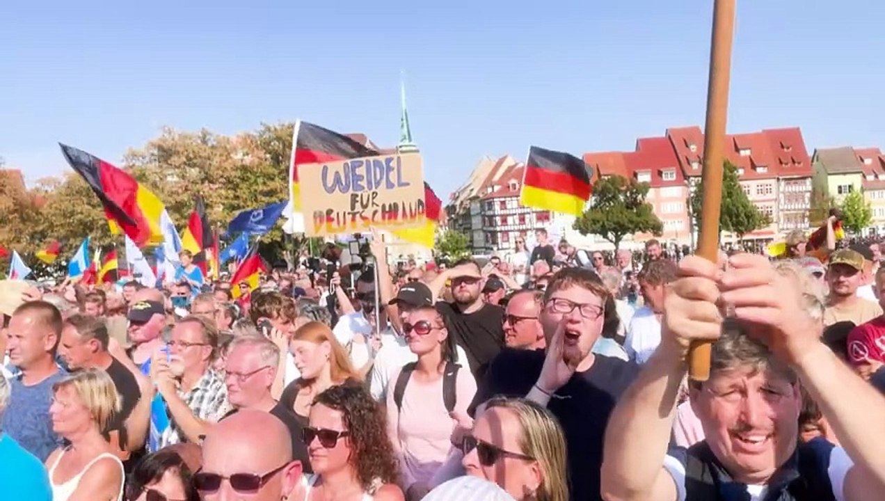 AfD-Wahlkampfabschluss in Erfurt: Höcke hofft auf 'historische Zäsur'
