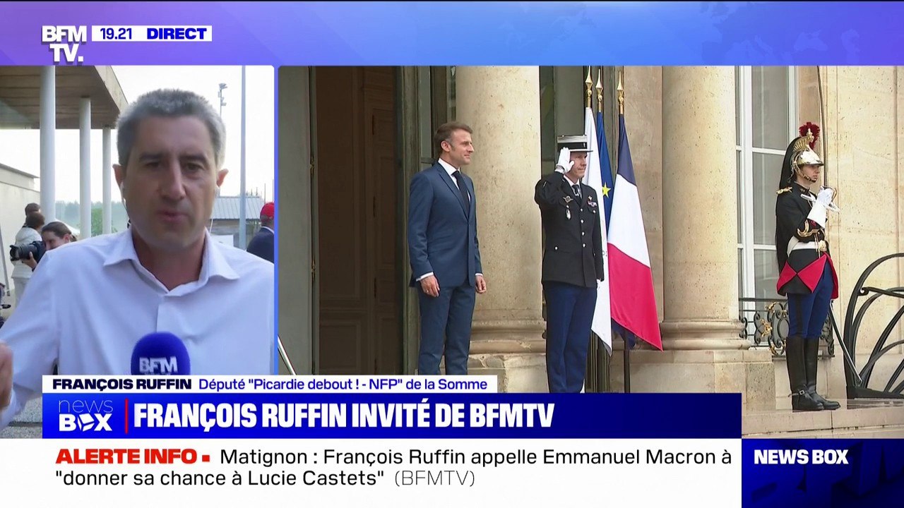 Nomination d'un Premier ministre de gauche: "Il faudra l'y contraindre", affirme François Ruffin (Picardie debout) au sujet d'Emmanuel Macron