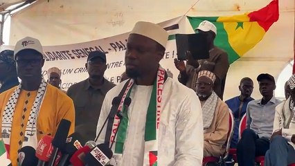 Ousmane Sonko : "Le problème de la Palestine n'est pas religieux"