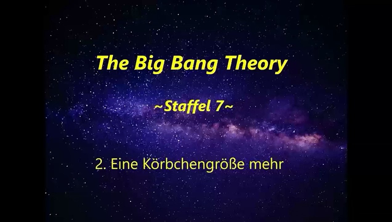 The Big Bang Theory ~Staffel 7~ F 1 - 3 ,tonspur ,einschlafen