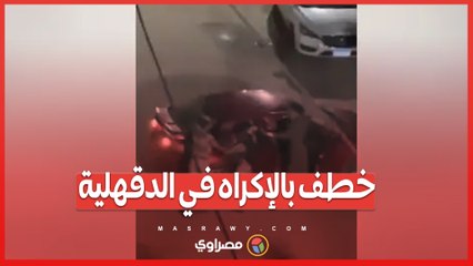 خطف بالإكراه في الدقهلية  .. فيديو مثير للجدل يكشف تفاصيل الحادث