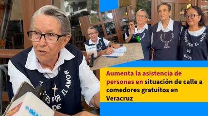 Aumenta la asistencia de personas en situación de calle a comedores gratuitos en Veracruz