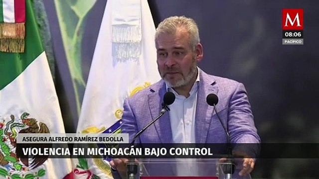 Alfredo Ramírez Bedolla asegura que violencia en Michoacán está controlada