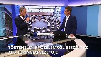 Történelmi győzelemről beszélt az AfD türingiai vezetője a tartományi választások után