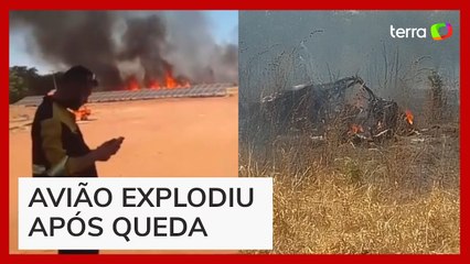 Avião de pequeno porte cai ao lado de aeroporto no MS e deixa mortos
