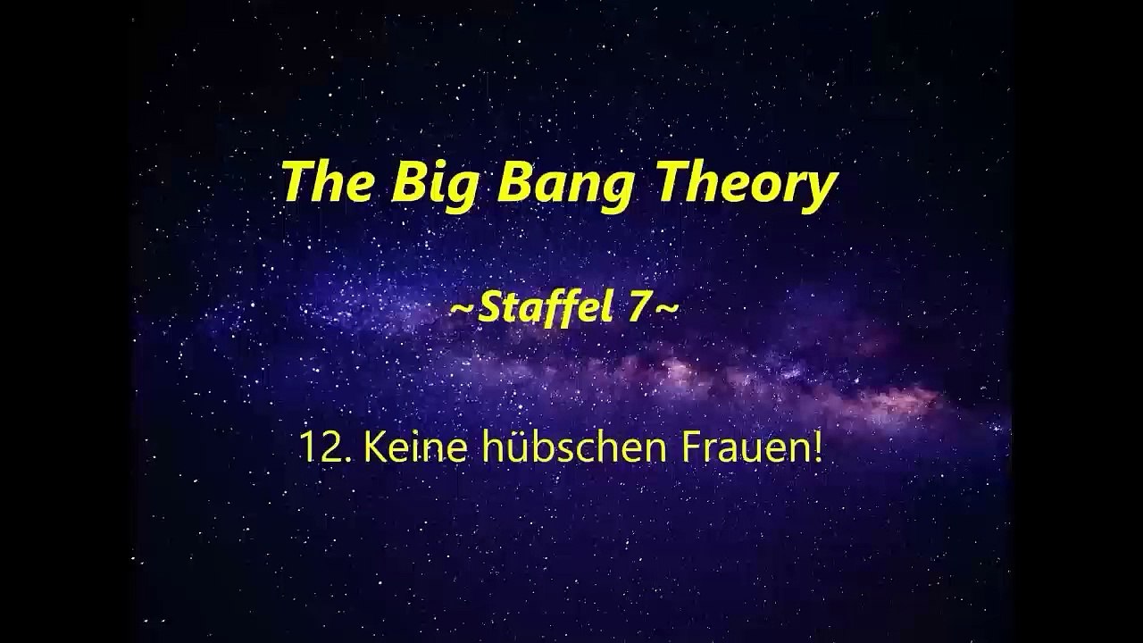 The Big Bang Theory ~Staffel 7~ F 12 - 15 ,tonspur ,einschlafen
