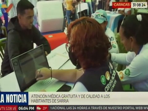 Caracas | Habitantes de Sarría fueron beneficiados con jornada de atención médica gratuita