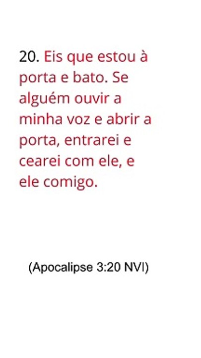 Apocalipse 3:20