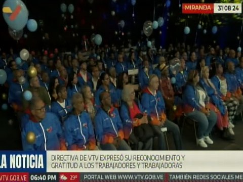 Pdte. de VTV Freddy Ñáñez enaltece el compromiso de los trabajadores de esta planta televisiva