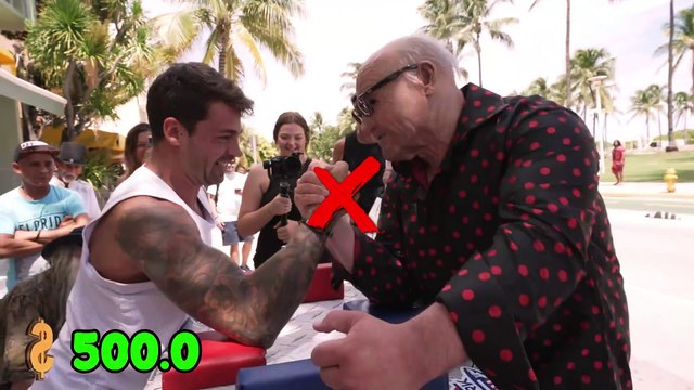 Can You Beat This Old Man at ARM WRESTLING for $500
