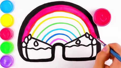Glitter Toy Lips with Makeup Brush Set coloring and drawing for Kids, Toddlers Кис Кис