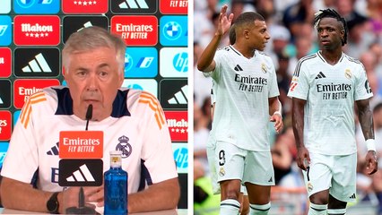 Ancelotti tiene claro quien será el cobrador de penales en el Madrid, entre Vinicius Jr y Kylian Mbappé "uno cada uno"