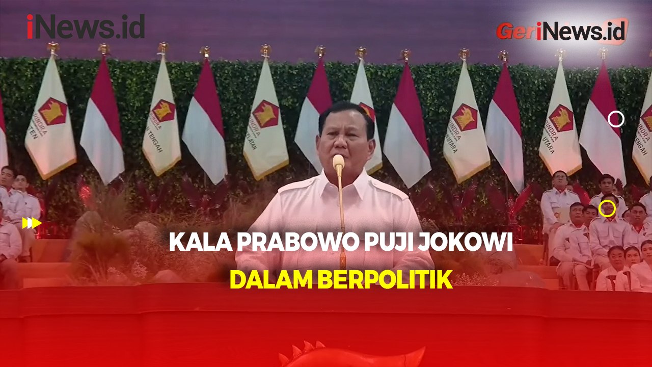 Prabowo Puji Jokowi: Kalau Ilmu Politik Saya Datang ke Orang Solo Ini